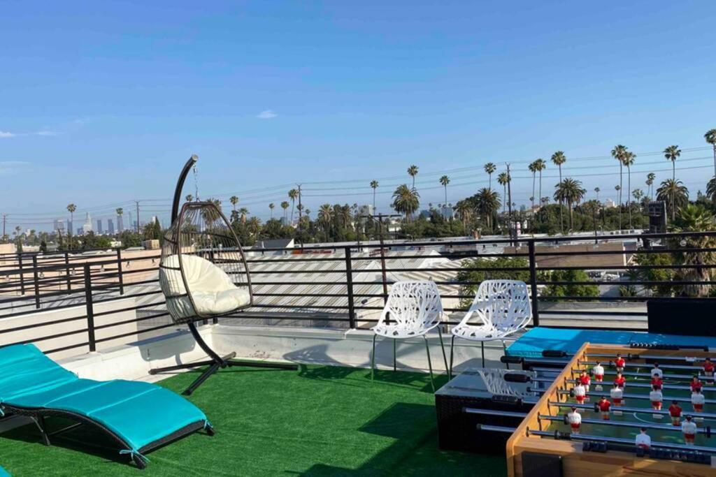 洛杉矶3Bd/3Ba Modern Hollywood Townhouse With Private Rooftop别墅 外观 照片