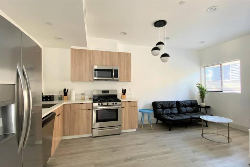 洛杉矶3Bd/3Ba Modern Hollywood Townhouse With Private Rooftop别墅 外观 照片